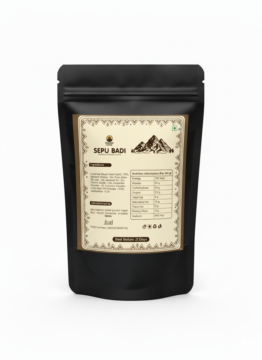 Traditional Himachali Sepu Badi – Taste of Mandi Pack of 100/250 gram