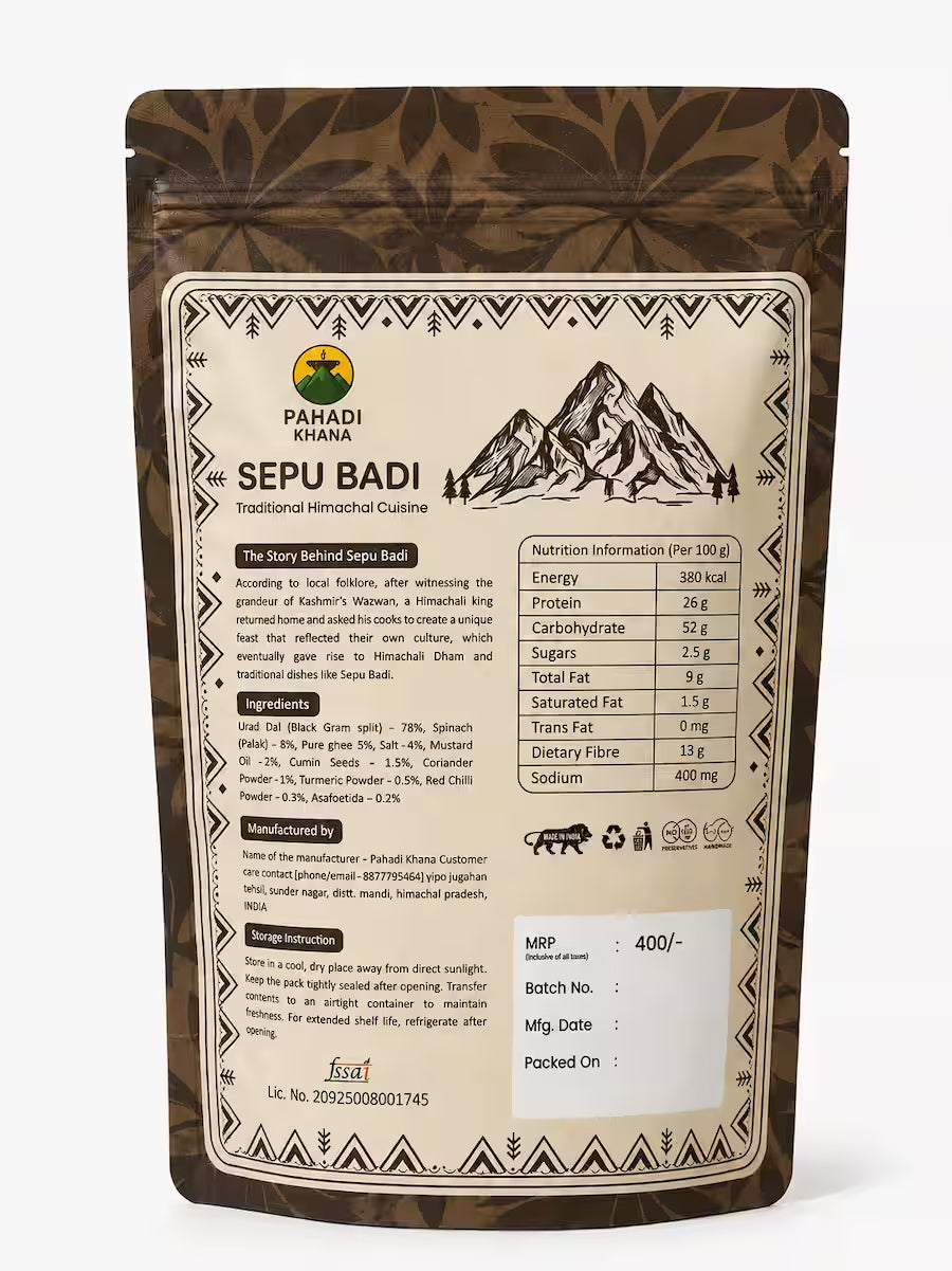 Sepu Badi Himachal Traditional Cuisine ⛰︎