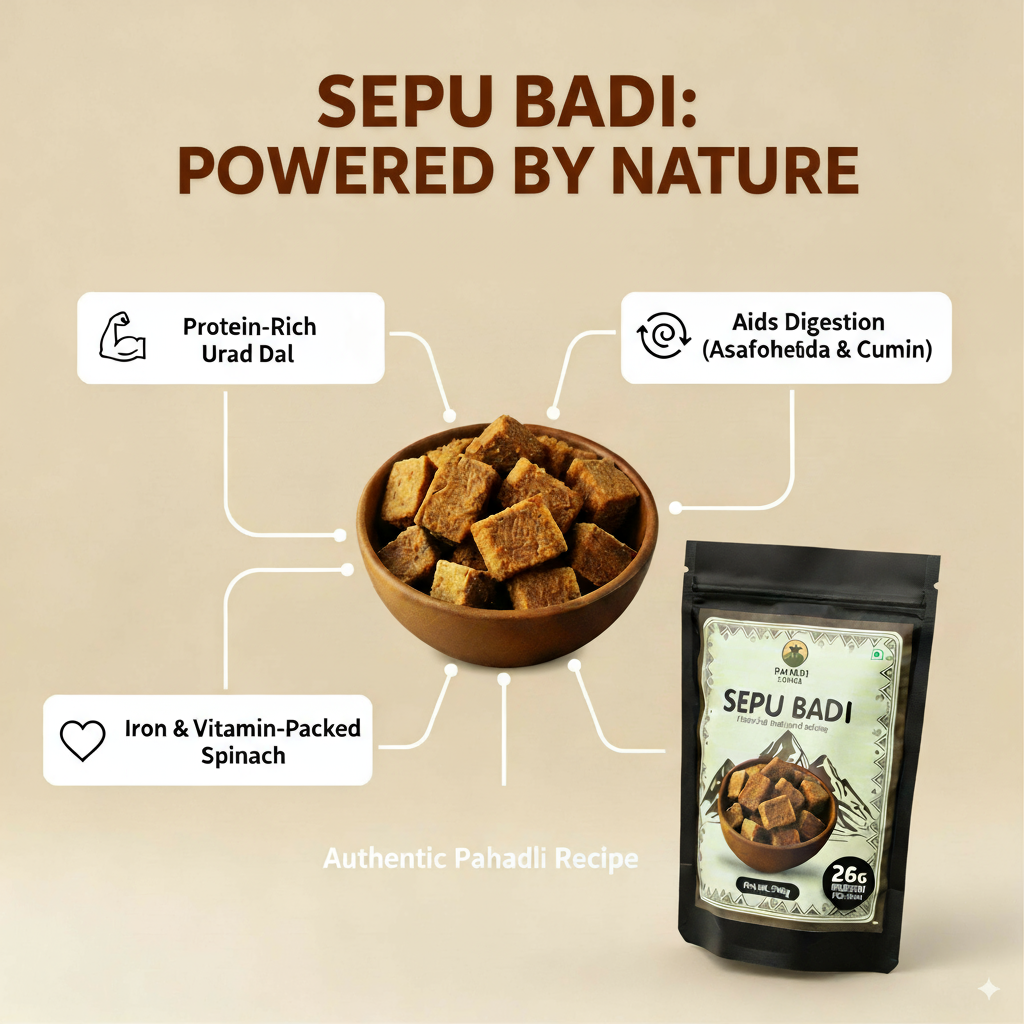 Traditional Himachali Sepu Badi – Taste of Mandi Pack of 100/250 gram