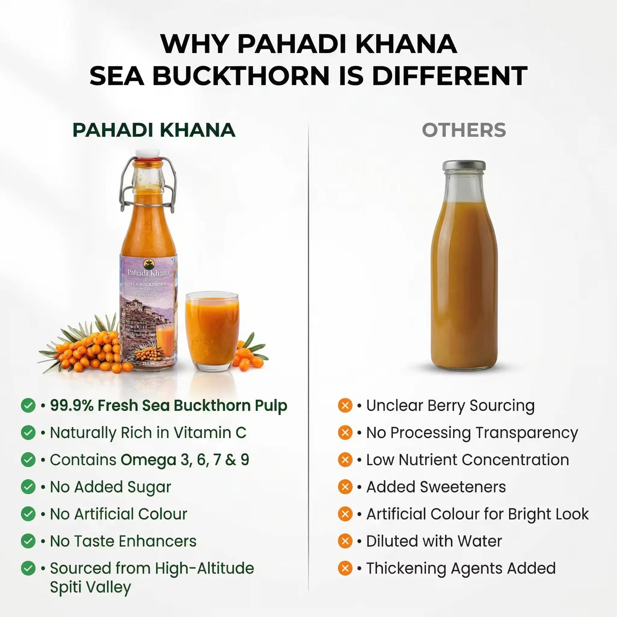 Himalayan Sea Buckthorn Juice Pahadi Khana