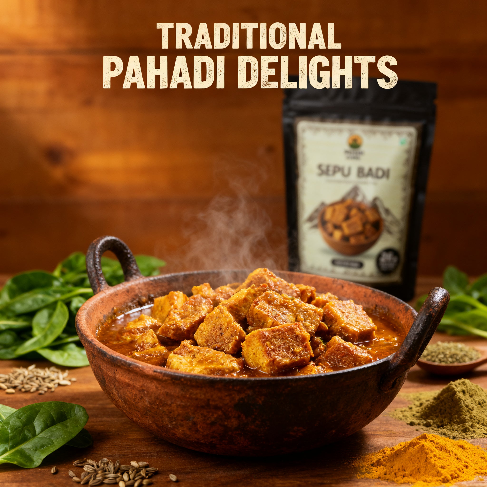 Traditional Himachali Sepu Badi – Taste of Mandi Pack of 100/250 gram